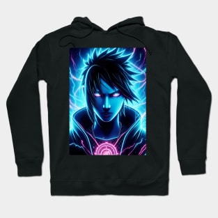 Sasuke uchiha neon Hoodie